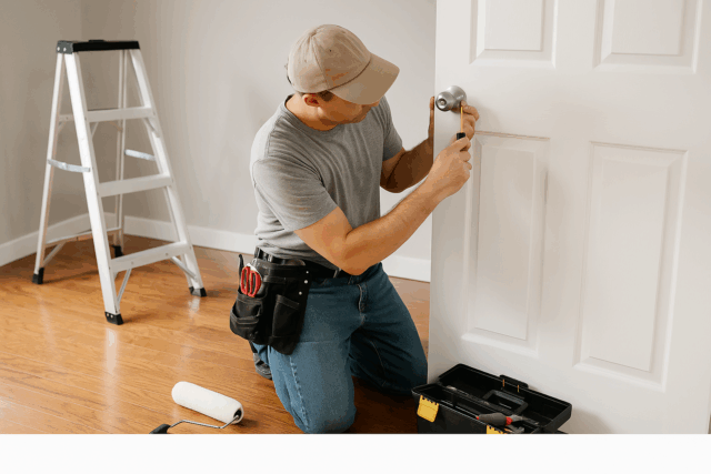 Handyman performing home repairs in Naples, FL