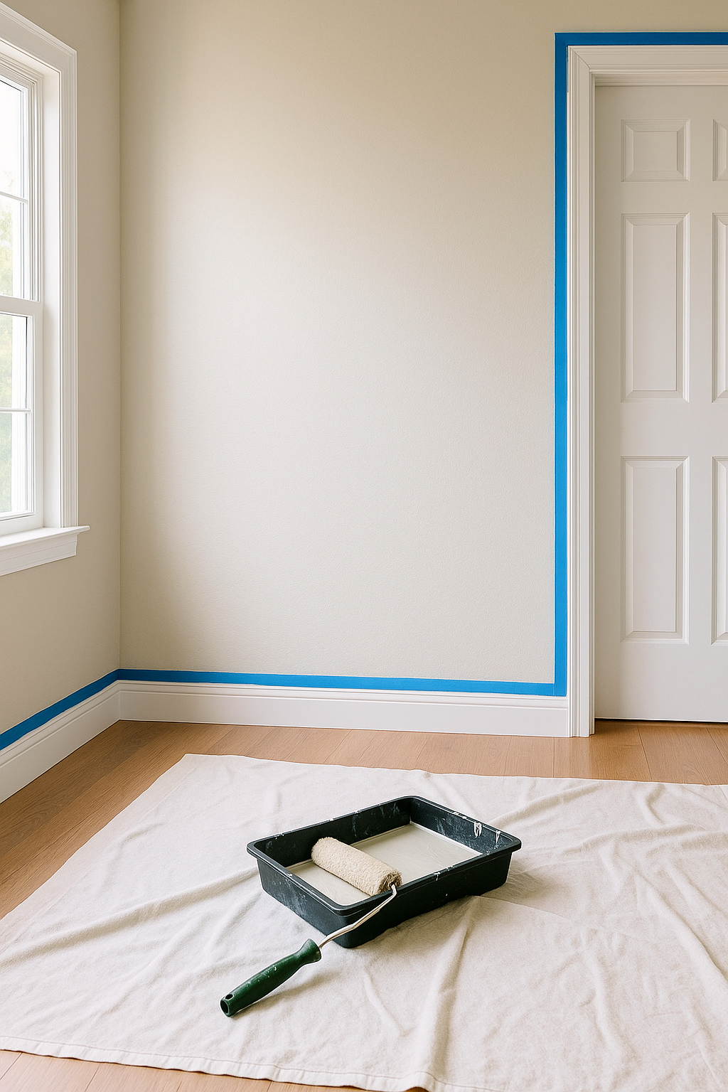 Interior painting and touch-up work by handyman in Naples